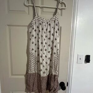 Anthropologie Floral Sleeveless Dress